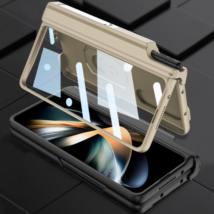 GKK Integrated Magnetic Folding Phone Case with Pen Case, For Samsung Galaxy Z Fold4 GKK Integrated Magnetic Folding Phone Case with Pen Case, For Samsung Galaxy Z Fold4