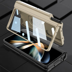 GKK Integrated Magnetic Folding Phone Case with Pen Case, For Samsung Galaxy Z Fold4