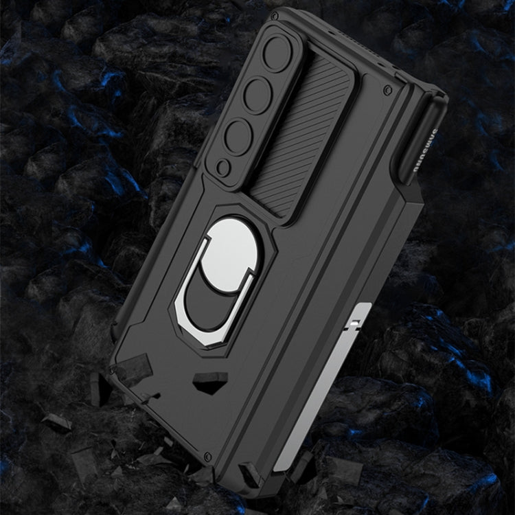 GKK Integrated Magnetic Folding Phone Case with Pen Case, For Samsung Galaxy Z Fold4 GKK Integrated Magnetic Folding Phone Case with Pen Case, For Samsung Galaxy Z Fold4