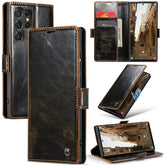 CaseMe 003 Crazy Horse Texture Leather Phone Case, For Samsung Galaxy S23 Ultra 5G