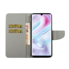 Colored Drawing Horizontal Flip Leather Case with Holder & Card Slot & Wallet, For Xiaomi Note 10 Pro