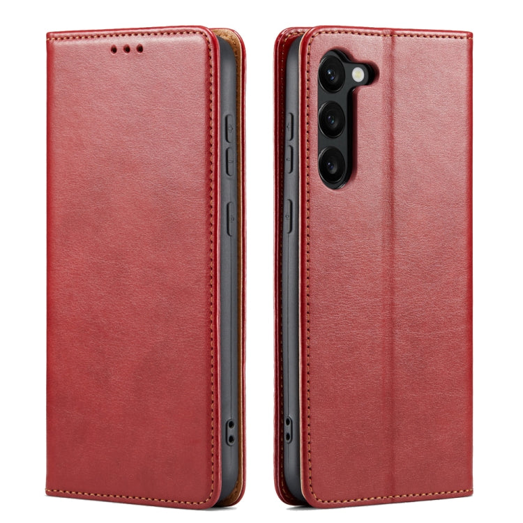 Fierre Shann PU Genuine Leather Texture Leather Phone Case, For Samsung Galaxy S23+ 5G, For Samsung Galaxy S23 Ultra 5G Fierre Shann PU Genuine Leather Texture Leather Phone Case, For Samsung Galaxy S23+ 5G, For Samsung Galaxy S23 Ultra 5G