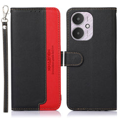 KHAZNEH Litchi Texture Leather RFID Phone Case
