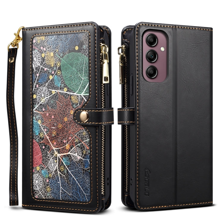 ESEBLE Star Series Lanyard Zipper Wallet RFID Leather Case, For Samsung Galaxy A54 5G, For Samsung Galaxy A14 5G ESEBLE Star Series Lanyard Zipper Wallet RFID Leather Case, For Samsung Galaxy A54 5G, For Samsung Galaxy A14 5G