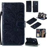 Lace Flower Embossing Pattern Horizontal Flip Leather Case , with Holder & Card Slots & Wallet & Photo Frame & Lanyard, For Galaxy A11, For Galaxy A41, For Galaxy A70e, For Galaxy M31