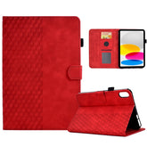 Funda inteligente de cuero con relieve de rombos para iPad 10.ª generación 10.9 2022, para iPad 10.ª generación 10.9 2022
