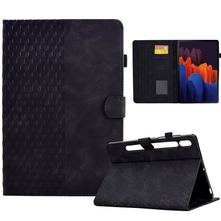 Funda inteligente de cuero con relieve de rombos para Samsung Galaxy Tab S7 T870/S8 X700, para Samsung Galaxy Tab S7 T870/S8 X700 Funda inteligente de cuero con relieve de rombos para Samsung Galaxy Tab S7 T870/S8 X700, para Samsung Galaxy Tab S7 T870/S8 X700