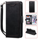 Retro Splicing Horizontal Flip Leather Case with Card Slots & Holder & Wallet, For iPhone SE 2022 / SE 2020 / 8 / 7, For Xiaomi Redmi Note 8 Pro