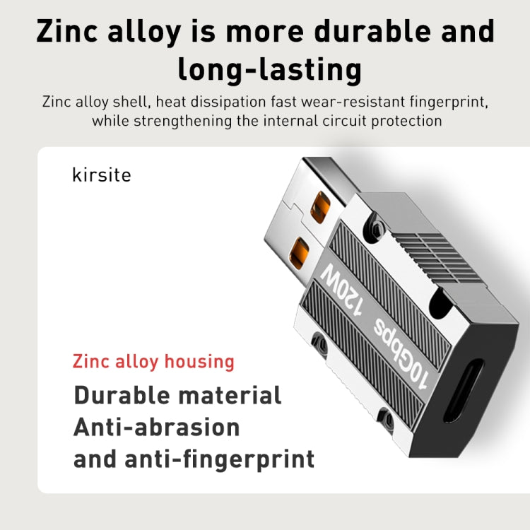 120W Type-C Female to USB 3.0 Male Zinc Alloy Straight Adapter, Type-C Female to USB 3.0 Male Straight 120W Type-C Female to USB 3.0 Male Zinc Alloy Straight Adapter, Type-C Female to USB 3.0 Male Straight