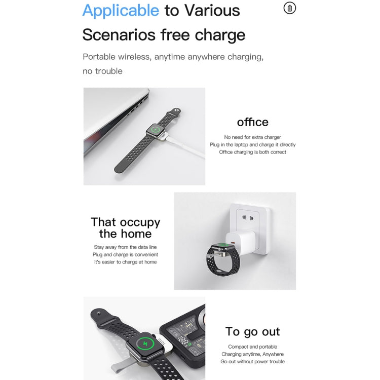 For Apple Watch TOTUDESIGN Watch Wireless Magnetic Charger, USB-A, USB-C / Type-C, 8 Pin For Apple Watch TOTUDESIGN Watch Wireless Magnetic Charger, USB-A, USB-C / Type-C, 8 Pin