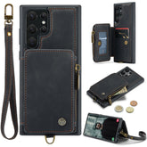 CaseMe C20 Multifunctional RFID Leather Phone Case, For Samsung Galaxy S23 Ultra 5G