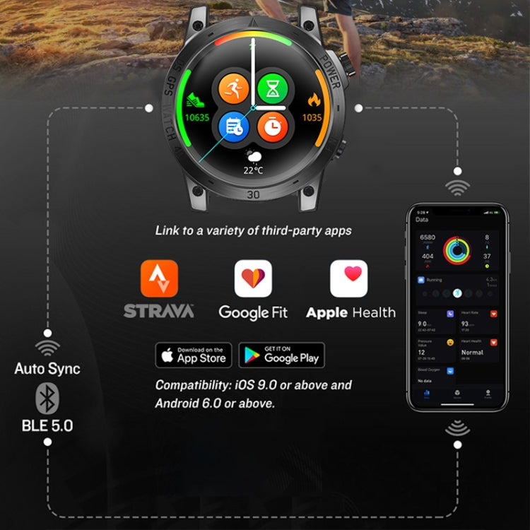 NORTH EDGE CROSS FIT3 Fashion Bluetooth Sports Smart Watch Supports Multiple Sports Modes, Sleep Monitoring, Heart Rate Monitoring NORTH EDGE CROSS FIT3 Fashion Bluetooth Sports Smart Watch Supports Multiple Sports Modes, Sleep Monitoring, Heart Rate Monitoring