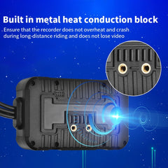 SE60 3.0 inch 1080P Waterproof HD Motorcycle DVR, Support TF Card / Cycling Video / Parking Monitoring