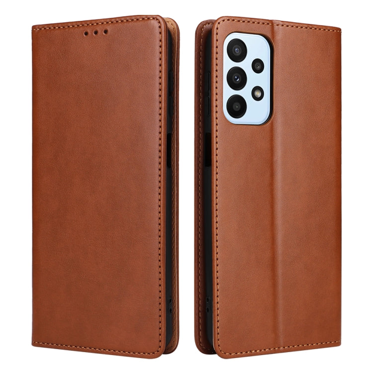 Fierre Shann PU Genuine Leather Texture Leather Phone Case, For Samsung Galaxy A14 5G, For Samsung Galaxy A23, For Samsung Galaxy A34 5G Fierre Shann PU Genuine Leather Texture Leather Phone Case, For Samsung Galaxy A14 5G, For Samsung Galaxy A23, For Samsung Galaxy A34 5G