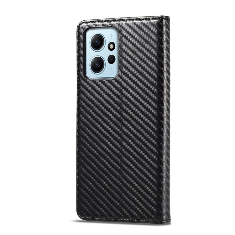LC.IMEEKE Carbon Fiber Leather Phone Case, For Xiaomi Redmi Note 12 4G Global LC.IMEEKE Carbon Fiber Leather Phone Case, For Xiaomi Redmi Note 12 4G Global