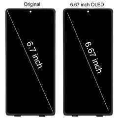 6.67 inch OLED LCD Screen With Digitizer Full Assembly