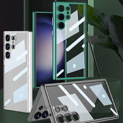 GKK Space Frame Transparent PC+TPU Phone Case, For Samsung Galaxy S23 Ultra 5G