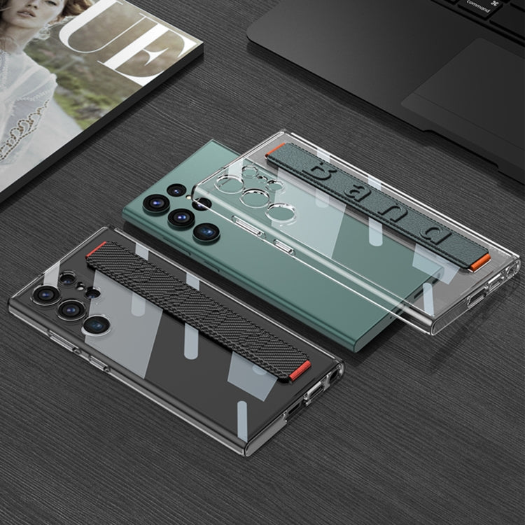 GKK TPU + PC + Wrist Strap Transparent Shockproof Phone Case, For Samsung Galaxy S23 Ultra GKK TPU + PC + Wrist Strap Transparent Shockproof Phone Case, For Samsung Galaxy S23 Ultra