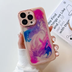 Funda de teléfono de TPU galvanizada con pintura al óleo, para iPhone 13 Pro Max, para iPhone 12, para iPhone 12 Pro, para iPhone 12 Pro Max, para iPhone 11, para iPhone 11 Pro