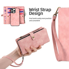 Magnetische, abnehmbare Leder-Telefonhülle mit Reißverschluss und Brieftaschenformat, für iPhone 11 Pro, für iPhone 11 Pro Max, für iPhone X / XS, für iPhone XR, für iPhone XS Max, für iPhone 7 Plus / 8 Plus