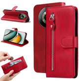 Fashion Calf Texture Zipper Leather Phone Case