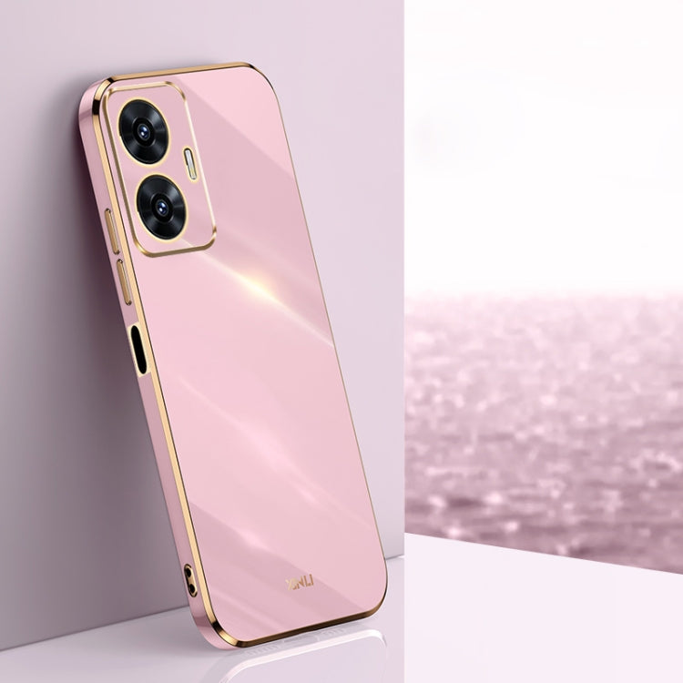 XINLI Straight 6D Plating Gold Edge TPU Phone Case, For Realme GT Neo5 SE, For Realme C55 XINLI Straight 6D Plating Gold Edge TPU Phone Case, For Realme GT Neo5 SE, For Realme C55