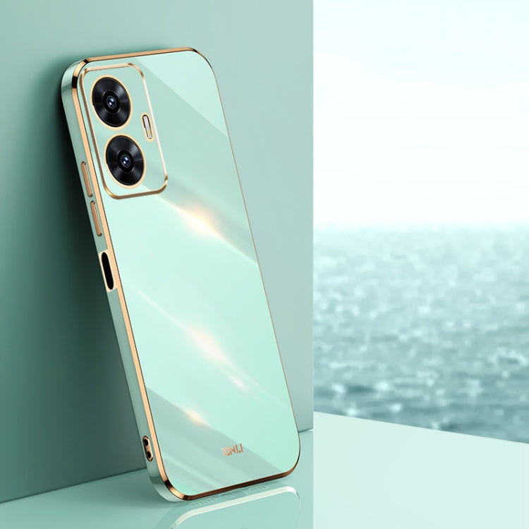 XINLI Straight 6D Plating Gold Edge TPU Phone Case, For Realme GT Neo5 SE, For Realme C55 XINLI Straight 6D Plating Gold Edge TPU Phone Case, For Realme GT Neo5 SE, For Realme C55