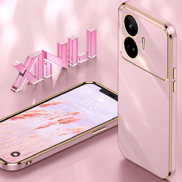 XINLI Straight 6D Plating Gold Edge TPU Phone Case, For Realme GT Neo5 SE, For Realme C55 XINLI Straight 6D Plating Gold Edge TPU Phone Case, For Realme GT Neo5 SE, For Realme C55