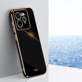 XINLI Straight 6D Plating Gold Edge TPU Phone Case, For Realme GT 7 Pro 5G, For Realme Note 60 4G, For Realme 13 Pro Global