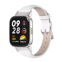 Mijobs Genuine Leather Slim Watch Band