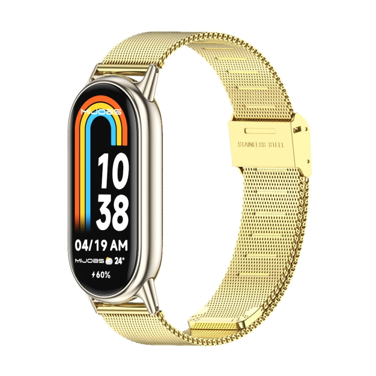 Mijobs Milan Buckle Metal Stainless Steel Watch Band, For Xiaomi Smart Band 10 / 9 / 8 Mijobs Milan Buckle Metal Stainless Steel Watch Band, For Xiaomi Smart Band 10 / 9 / 8