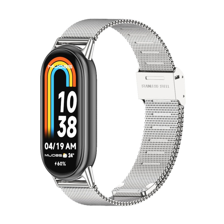 Mijobs Milan Buckle Metal Stainless Steel Watch Band, For Xiaomi Smart Band 10 / 9 / 8 Mijobs Milan Buckle Metal Stainless Steel Watch Band, For Xiaomi Smart Band 10 / 9 / 8