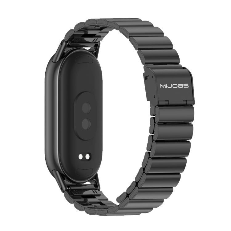 Mijobs Bamboo Buckle Stainless Steel Watch Band, For Xiaomi Smart Band 10 / 9 / 8 Mijobs Bamboo Buckle Stainless Steel Watch Band, For Xiaomi Smart Band 10 / 9 / 8