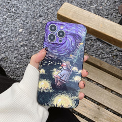 Oil Painting Pattern Glossy PC Phone Case, For iPhone 12 Pro Max, For iPhone 12 Pro, For iPhone 11 Pro Max, For iPhone 11