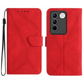Stitching Embossed Leather Phone Case
