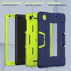 Contrast Color Silicone Hybrid PC Tablet Case with Holder