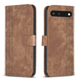Plaid Embossed Leather Phone Case