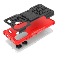 Tire Texture TPU + PC Phone Case with Holder, For Xiaomi Redmi Note 13 Pro+ 5G, For Xiaomi Redmi Note 13 Pro 5G Global, For Xiaomi Redmi 12 4G, For Xiaomi Redmi Note 12S / 11S / 11, For Xiaomi Redmi Note 12 4G Global