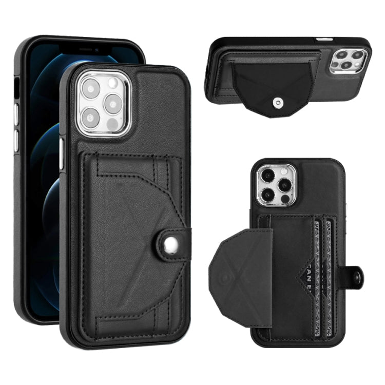 Shockproof Leather Phone Case with Card Holder, For iPhone 13, For iPhone 13 Pro, For iPhone 13 Pro Max, For iPhone 12 / 12 Pro Shockproof Leather Phone Case with Card Holder, For iPhone 13, For iPhone 13 Pro, For iPhone 13 Pro Max, For iPhone 12 / 12 Pro