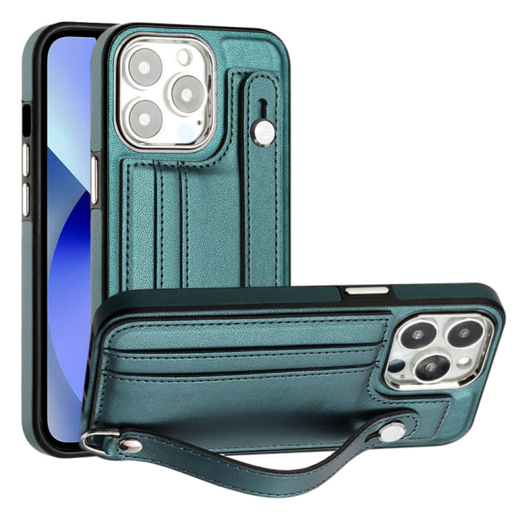 Shockproof Leather Phone Case with Wrist Strap, For iPhone 13, For iPhone 13 Pro, For iPhone 13 Pro Max, For iPhone 12 / 12 Pro Shockproof Leather Phone Case with Wrist Strap, For iPhone 13, For iPhone 13 Pro, For iPhone 13 Pro Max, For iPhone 12 / 12 Pro