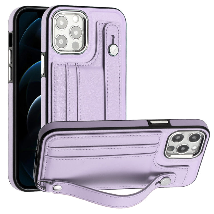 Shockproof Leather Phone Case with Wrist Strap, For iPhone 13, For iPhone 13 Pro, For iPhone 13 Pro Max, For iPhone 12 / 12 Pro Shockproof Leather Phone Case with Wrist Strap, For iPhone 13, For iPhone 13 Pro, For iPhone 13 Pro Max, For iPhone 12 / 12 Pro