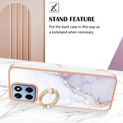 Electroplating Marble IMD TPU Phone Case with Ring Holder