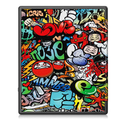 Painted Deformation TPU Leather Smart Tablet Case
