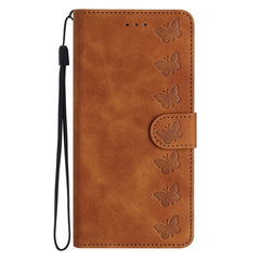 Seven Butterflies Embossed Leather Phone Case