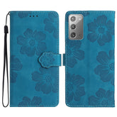 Flower Embossing Pattern Leather Phone Case