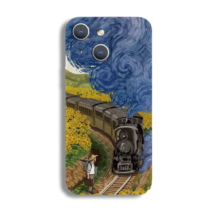 Precise Hole Oil Painting Pattern PC Phone Case, For iPhone 15 Plus, For iPhone 15 Precise Hole Oil Painting Pattern PC Phone Case, For iPhone 15 Plus, For iPhone 15