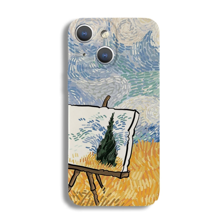 Precise Hole Oil Painting Pattern PC Phone Case, For iPhone 15 Plus, For iPhone 15 Precise Hole Oil Painting Pattern PC Phone Case, For iPhone 15 Plus, For iPhone 15