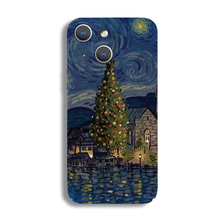 Precise Hole Oil Painting Pattern PC Phone Case, For iPhone 15 Plus, For iPhone 15 Precise Hole Oil Painting Pattern PC Phone Case, For iPhone 15 Plus, For iPhone 15
