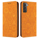 Ethnic Embossed Adsorption Leather Phone Case