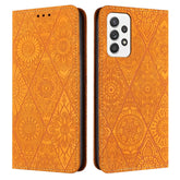 Ethnic Embossed Adsorption Leather Phone Case